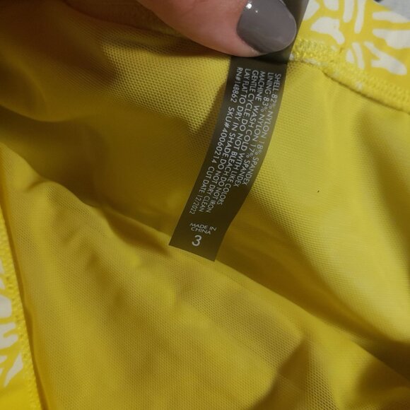 *BOGO FREE* Torrid Size 3 High-Rise Pineapple Ruched Bikini Bottom - Picture 5 of 7